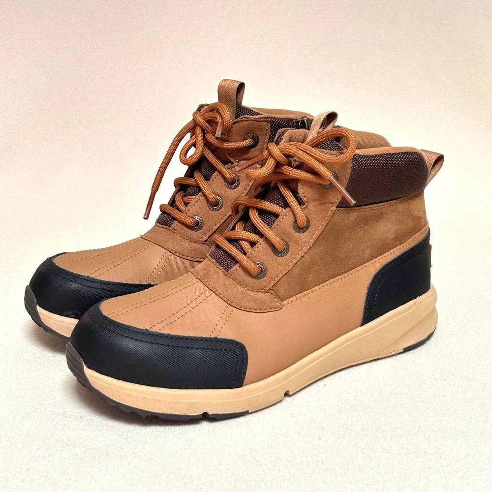 UGG Emmett Duck Boots Big Kids 6 Chestnut Waterproof Thinsulate 1152411K